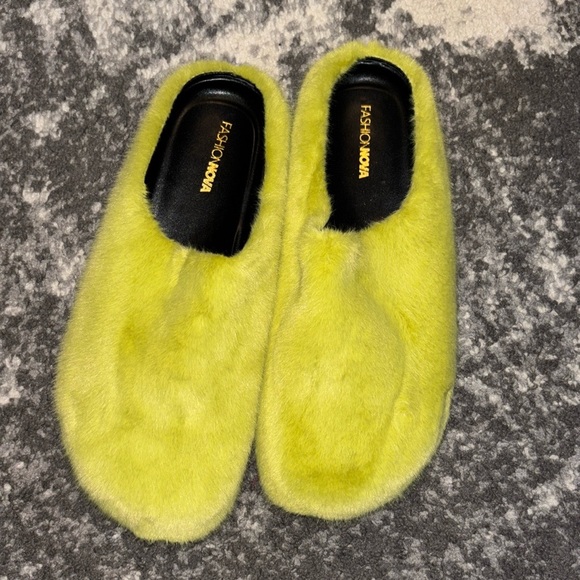 Furry Slip Ons - Picture 2 of 2